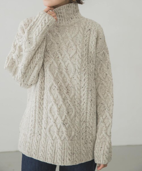 AURALEE（オーラリー）の「AURALEE WOOLBABYALPACANEPPEDTTLPULLOVER（その他・レディース・MIX IVORY・1）」の5枚目の写真