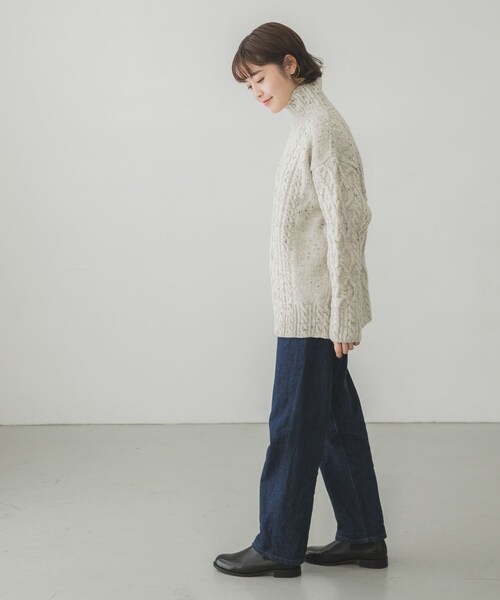 AURALEE（オーラリー）の「AURALEE WOOLBABYALPACANEPPEDTTLPULLOVER（その他・レディース・MIX IVORY・1）」の8枚目の写真