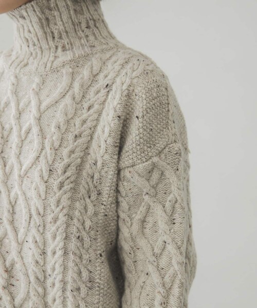 AURALEE（オーラリー）の「AURALEE WOOLBABYALPACANEPPEDTTLPULLOVER（その他・レディース・MIX IVORY・1）」の14枚目の写真