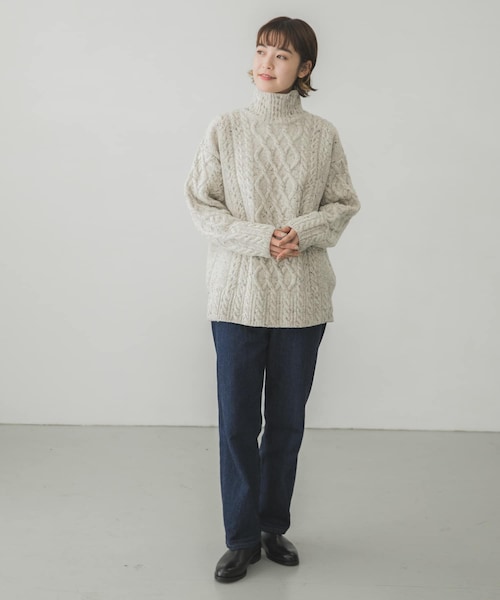 AURALEE（オーラリー）の「AURALEE WOOLBABYALPACANEPPEDTTLPULLOVER（その他・レディース・MIX IVORY・1）」の7枚目の写真
