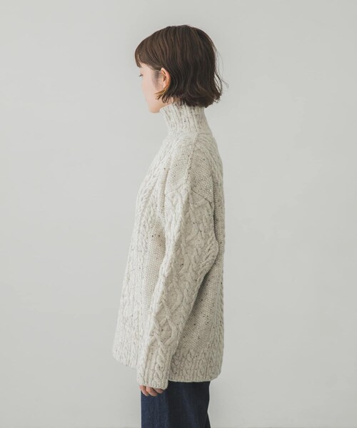 AURALEE（オーラリー）の「AURALEE WOOLBABYALPACANEPPEDTTLPULLOVER（その他・レディース・MIX IVORY・1）」の12枚目の写真