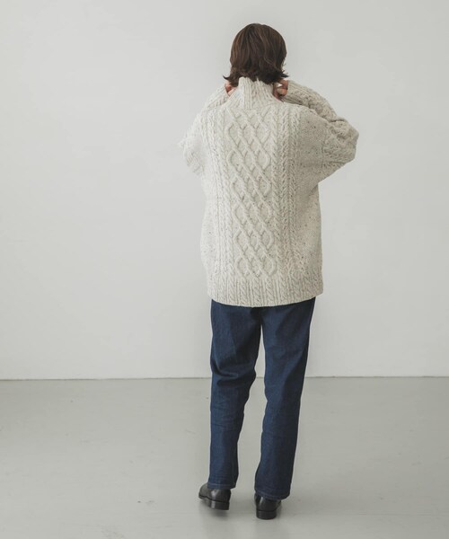 AURALEE（オーラリー）の「AURALEE WOOLBABYALPACANEPPEDTTLPULLOVER（その他・レディース・MIX IVORY・1）」の9枚目の写真