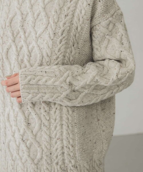 AURALEE（オーラリー）の「AURALEE WOOLBABYALPACANEPPEDTTLPULLOVER（その他・レディース・MIX IVORY・1）」の15枚目の写真