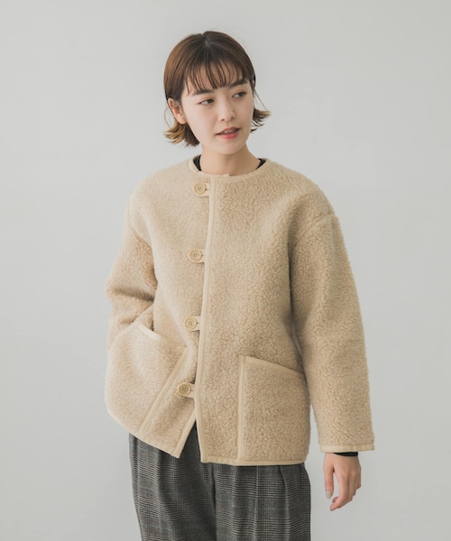 1度のみ着用の美品✨️COLD BREAKER ジャケット Sサイズ ベージュ COLD BREAKER（コールドブレーカー）の「COLD BREAKER Button Jacket