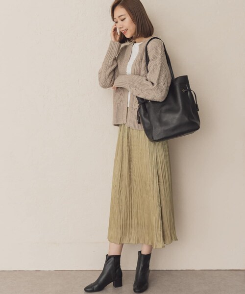RODE SKO(ロデスコ)の「キンチャク風トートバッグ(その他・レディース・IVORY/BLACK/CAMEL/SILVER・one)」の8枚目の写真