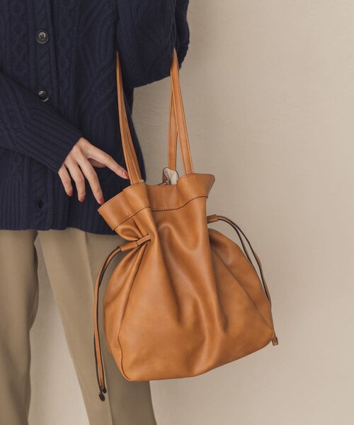RODE SKO(ロデスコ)の「キンチャク風トートバッグ(その他・レディース・IVORY/BLACK/CAMEL/SILVER・one)」の12枚目の写真