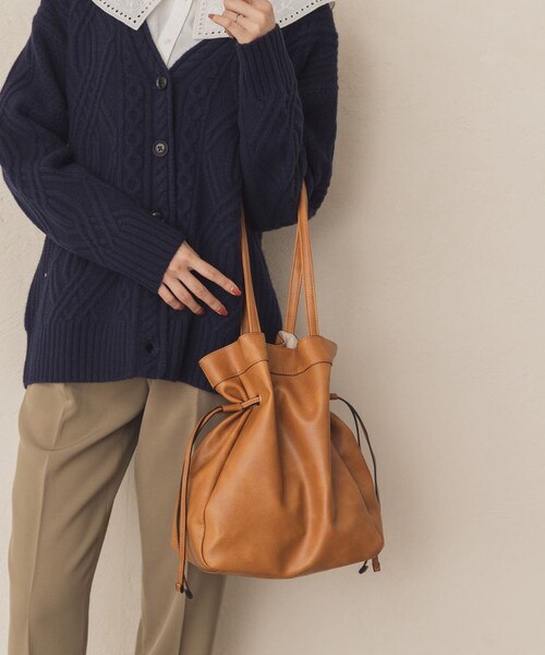 RODE SKO(ロデスコ)の「キンチャク風トートバッグ(その他・レディース・IVORY/BLACK/CAMEL/SILVER・one)」の13枚目の写真