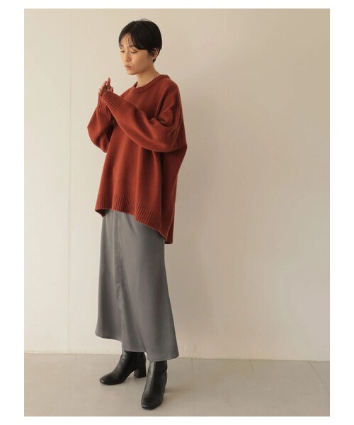 AMERICAN HOLIC(アメリカンホリック)の「マーメイドラインスカート(スカート・チャコールグレー/モカ・S/M/L)」の7枚目の写真