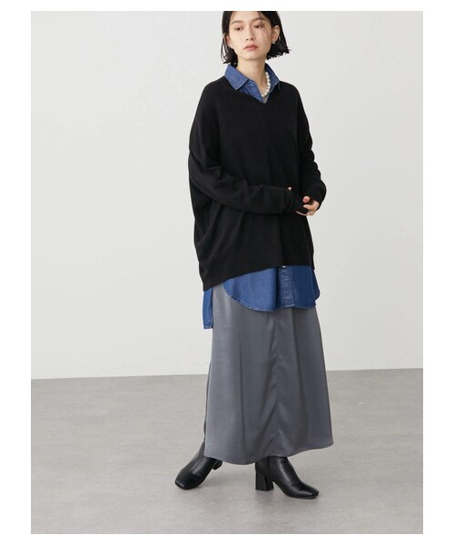 AMERICAN HOLIC(アメリカンホリック)の「マーメイドラインスカート(スカート・チャコールグレー/モカ・S/M/L)」の14枚目の写真