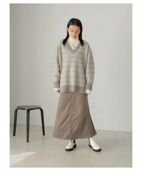 AMERICAN HOLIC(アメリカンホリック)の「マーメイドラインスカート(スカート・チャコールグレー/モカ・S/M/L)」の18枚目の写真