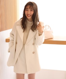 one after another NICE CLAUP | 【SET UPで着られる】ダブルボタンPコート(テーラードジャケット)