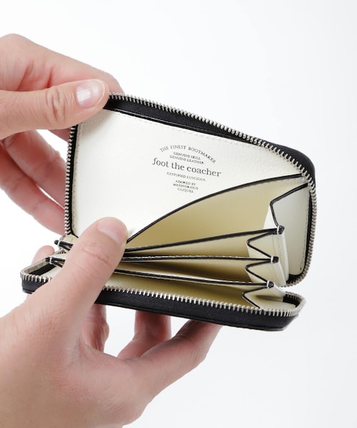 foot the coacher SHORT ZIP WALLET