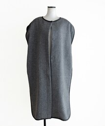 Marient | ヘリンボーンウールパイピングジレ(その他アウター)