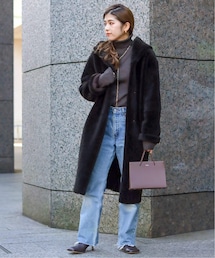 AP STUDIO（エーピーストゥディオ）の「Hooded Shearling コート（ジャケット/アウター）」