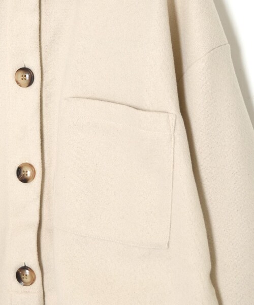 w closet（ダブルクローゼット）の「★先行予約★【Alley】エコウールショートジャケット【11月中旬入荷】（ジャケット/アウター・レディース・ベージュ/モスグリーン・FREE）」の5枚目の写真