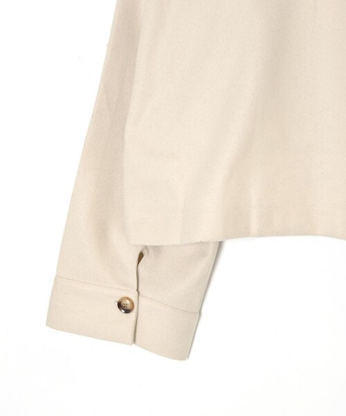 w closet（ダブルクローゼット）の「★先行予約★【Alley】エコウールショートジャケット【11月中旬入荷】（ジャケット/アウター・レディース・ベージュ/モスグリーン・FREE）」の6枚目の写真