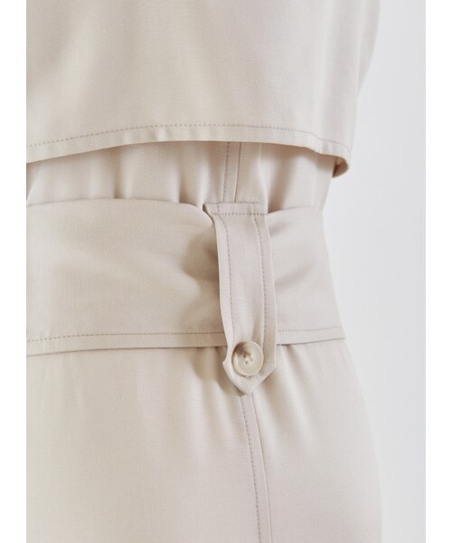 Marjorie（マージョリー）の「19號大道，造型手袖綁帶風衣背心（ジャケット/アウター・レディース・灰・F）」の9枚目の写真