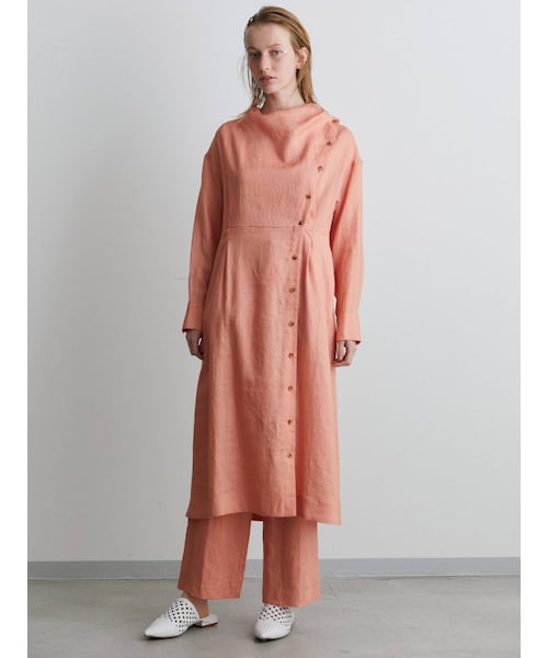 美品✨定価2.4万 エレンディーク ELENDEEK リネンカフタンワンピース ELENDEEK（エレンディーク）の「COVERED LINEN SH OP