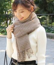 Crisp | フリンジチェックストール[c3ak2937b](ストール/ショール)