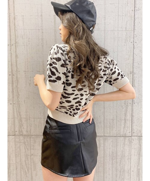 GYDA（ジェイダ）の「フェイクレザースカートライクショーパン（スカート・ブラック/キャメル・S/XS/M）」の11枚目の写真