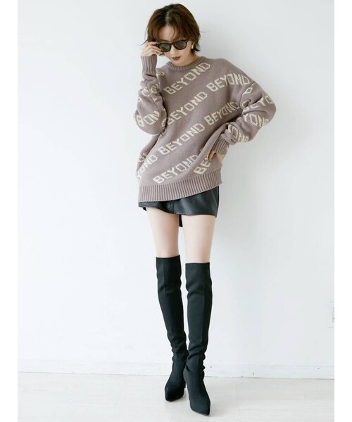 GYDA（ジェイダ）の「フェイクレザースカートライクショーパン（スカート・ブラック/キャメル・S/XS/M）」の4枚目の写真