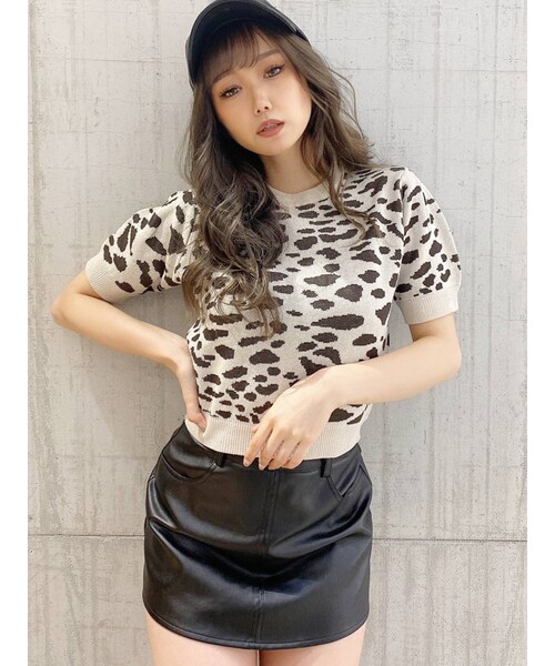 GYDA（ジェイダ）の「フェイクレザースカートライクショーパン（スカート・ブラック/キャメル・S/XS/M）」の12枚目の写真