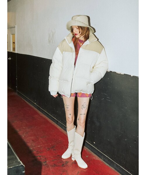 jouetie（ジュエティ）の「ブロッキングルーズダウン（ブルゾン）」 - WEAR
