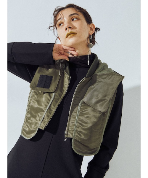 UN3D.（アンスリード）の「TULLE NECK CUT OP（ワンピース）」 - WEAR