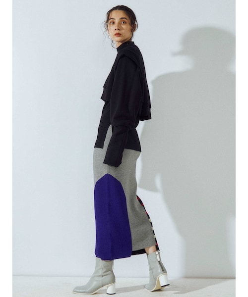 UN3D.（アンスリード）の「MIX BORDER KT SK（スカート）」 - WEAR