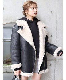 MURUA（ムルーア）の「ルーズフェイクムートン（ブルゾン）」