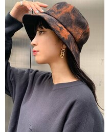 EMODA（エモダ）の「コーデュロイワイドハット（ピアス（両耳用））」