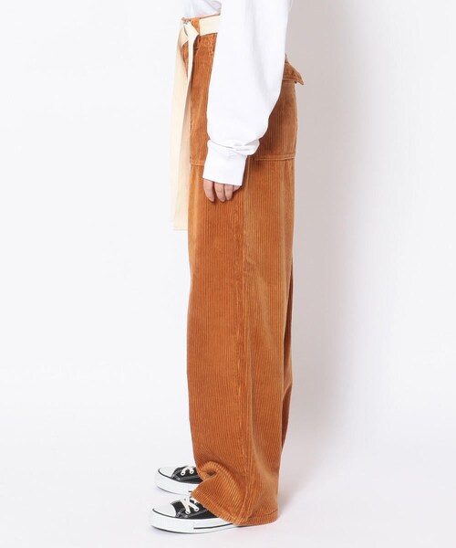 DROIT BELLO（ドロイトベロ）の「DROIT BELLO(ドロイトベロ) ベルト付きコーデュロイパンツ ★（パンツ・CHARCOL/CAMEL・XS/S/M）」の2枚目の写真