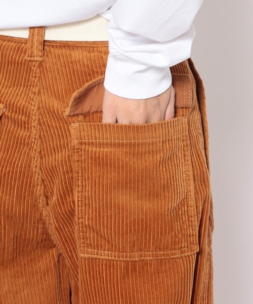 DROIT BELLO（ドロイトベロ）の「DROIT BELLO(ドロイトベロ) ベルト付きコーデュロイパンツ ★（パンツ・CHARCOL/CAMEL・XS/S/M）」の6枚目の写真