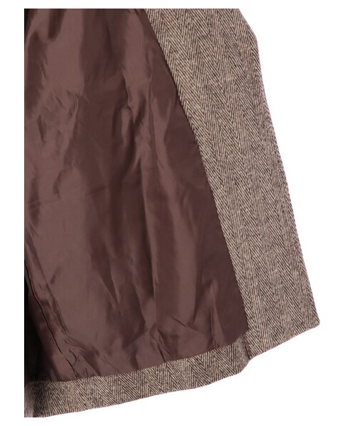 Green　Parks（グリーンパークス）の「・ELENCARE DUE ヘリンボーンショートコート（ジャケット/アウター・ブラック/ブラウン・F）」の16枚目の写真