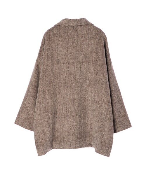 Green　Parks（グリーンパークス）の「・ELENCARE DUE ヘリンボーンショートコート（ジャケット/アウター・ブラック/ブラウン・F）」の10枚目の写真