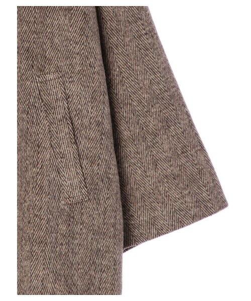 Green　Parks（グリーンパークス）の「・ELENCARE DUE ヘリンボーンショートコート（ジャケット/アウター・ブラック/ブラウン・F）」の12枚目の写真