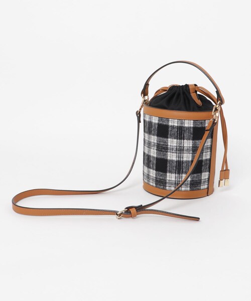 RODE SKO（ロデスコ）の「2WAY格紋水桶包（バッグ・レディース・黑色・one）」の8枚目の写真