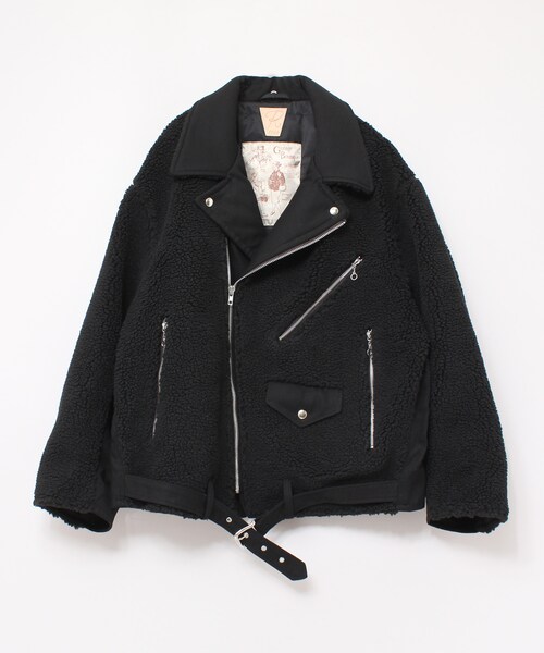 RNA / ジャケット/M/ポリエステル/BLK/J-2002/ボアコンビBIGライダース RNA（アールエヌエー）の「J2002 ボアコンビBIGライダース（）」 - WEAR