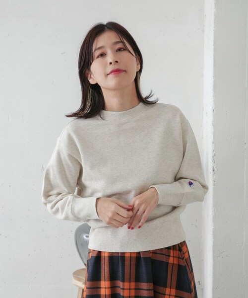 Champion(チャンピオン)の「【別注】Champion×DOORS Cotton French Terry Pullover(その他・レディース・オータムレンガ/オートミール/グレー・M)」の6枚目の写真