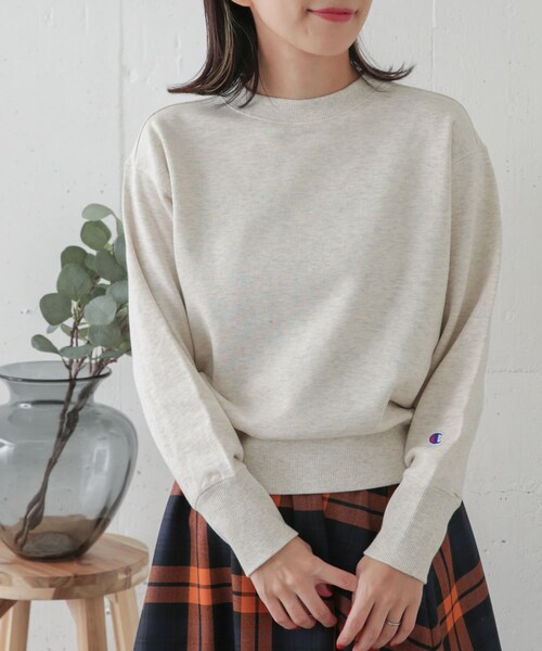Champion(チャンピオン)の「【別注】Champion×DOORS Cotton French Terry Pullover(その他・レディース・オータムレンガ/オートミール/グレー・M)」の3枚目の写真