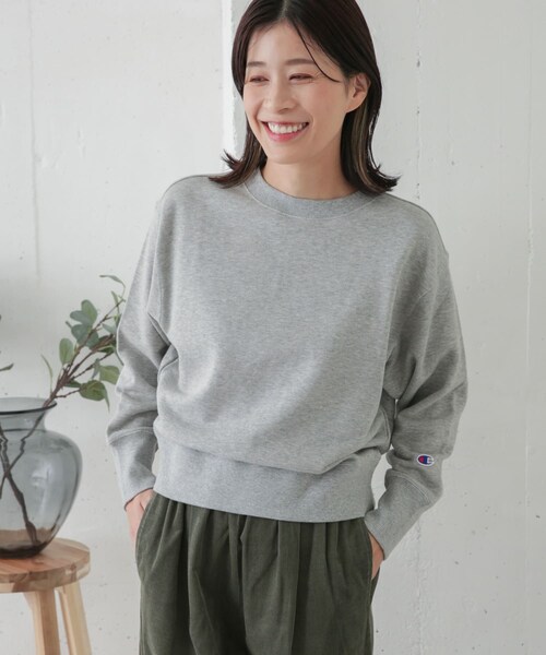 Champion(チャンピオン)の「【別注】Champion×DOORS Cotton French Terry Pullover(その他・レディース・オータムレンガ/オートミール/グレー・M)」の2枚目の写真