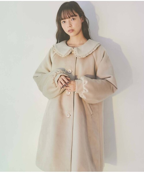 merry jenny（メリージェニー）の「ベロアフリルカラーコート（その他  