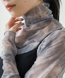 Kastane | シアータイダイハイネックインナー(シャツ/ブラウス)