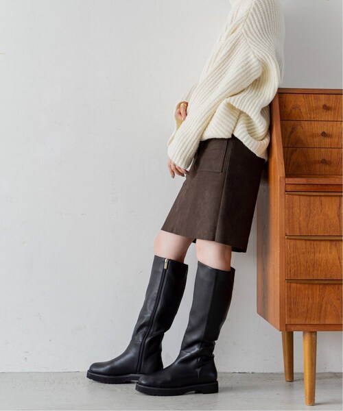 極美品✨LE TALON ルタロン　トラックソールロングブーツ 24.5cm相当 モールドトラックソールロングブーツ（ロングブーツ）｜LE TALON（ル