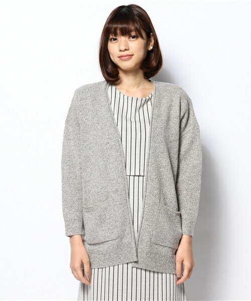 FREDY&GLOSTER（フレディアンドグロスター）の「【再値下げ！】撚り糸Bigカーディガン（カーディガン/ボレロ・レディース・グレー/ベージュ/グリーン系その他・38）」の4枚目の写真