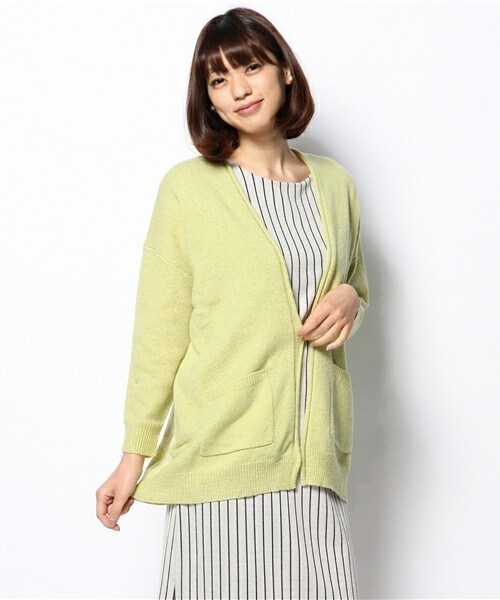 FREDY&GLOSTER（フレディアンドグロスター）の「【再値下げ！】撚り糸Bigカーディガン（カーディガン/ボレロ・レディース・グレー/ベージュ/グリーン系その他・38）」の3枚目の写真