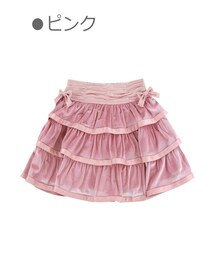 Bobon21 | ３段フレアシャイニーミニスカート-全２色-(スカート)