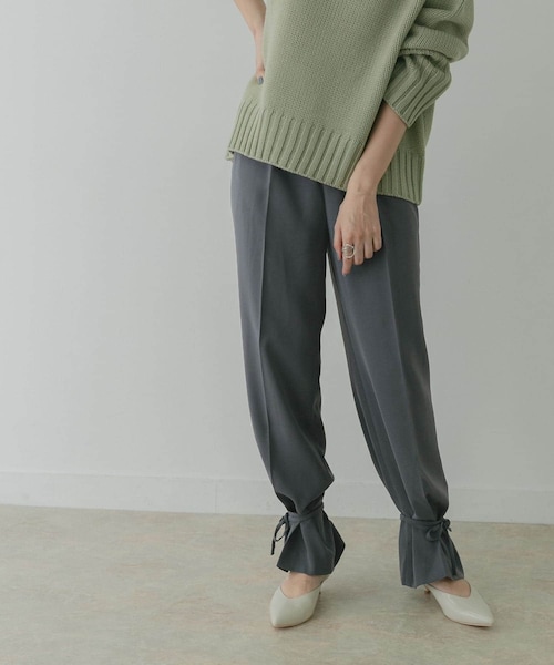 KBF+（ケービーエフプラス）の「KBF+ スソシボリパンツ∴（その他・レディース・L.BEIGE/DEEP PINK/CHARCOAL・36/38）」の17枚目の写真