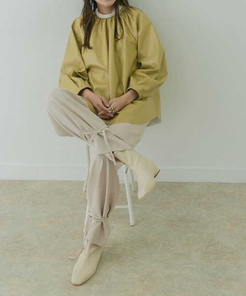 KBF+（ケービーエフプラス）の「KBF+ スソシボリパンツ∴（その他・レディース・L.BEIGE/DEEP PINK/CHARCOAL・36/38）」の22枚目の写真