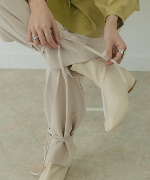 KBF+（ケービーエフプラス）の「KBF+ スソシボリパンツ∴（その他・レディース・L.BEIGE/DEEP PINK/CHARCOAL・36/38）」の21枚目の写真